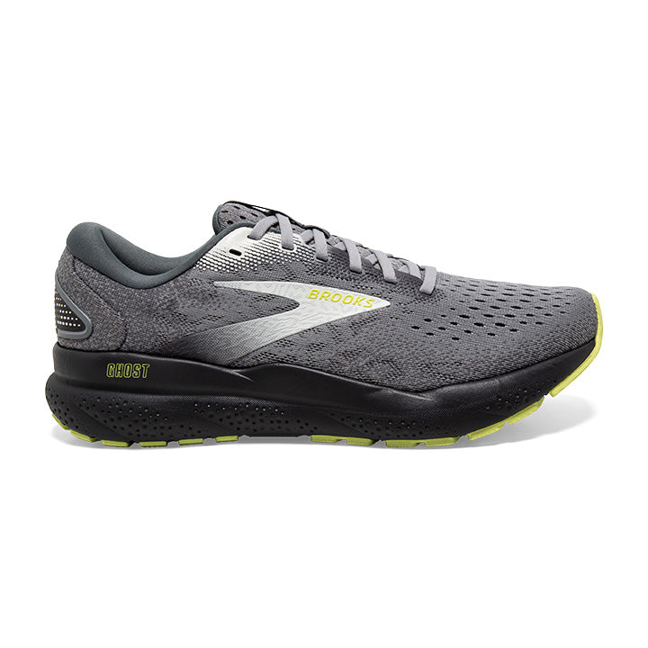 Experience the plush comfort and smooth transitions of the Brooks Ghost 16 running shoes. Designed with enhanced cushioning and an updated upper, these shoes offer a secure and comfortable fit for an enjoyable and floaty-feeling run, all while embodying sustainability with recycled materials and CarbonNeutral certification.