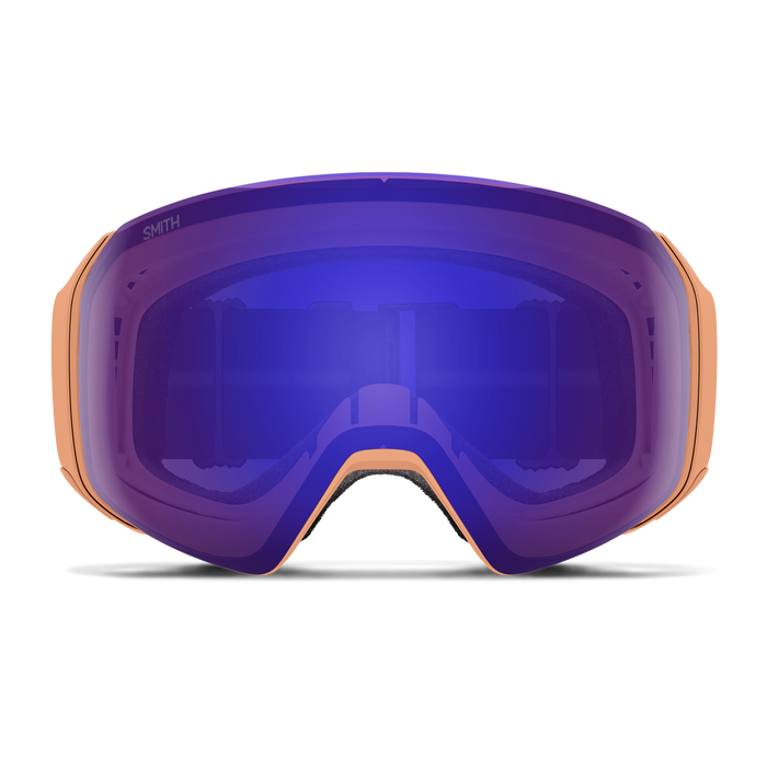 The lens of thisSmith ski google is a pretty violet color