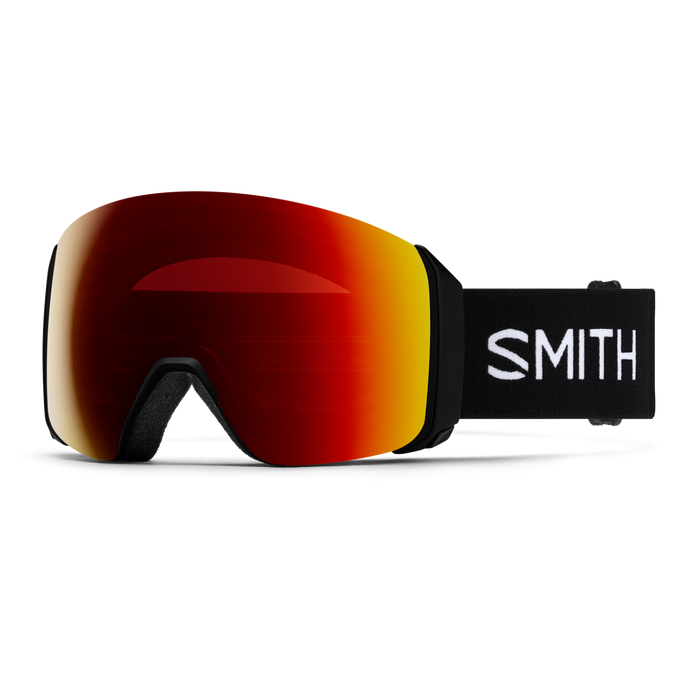 The lens in these Smith ski goggles are Red