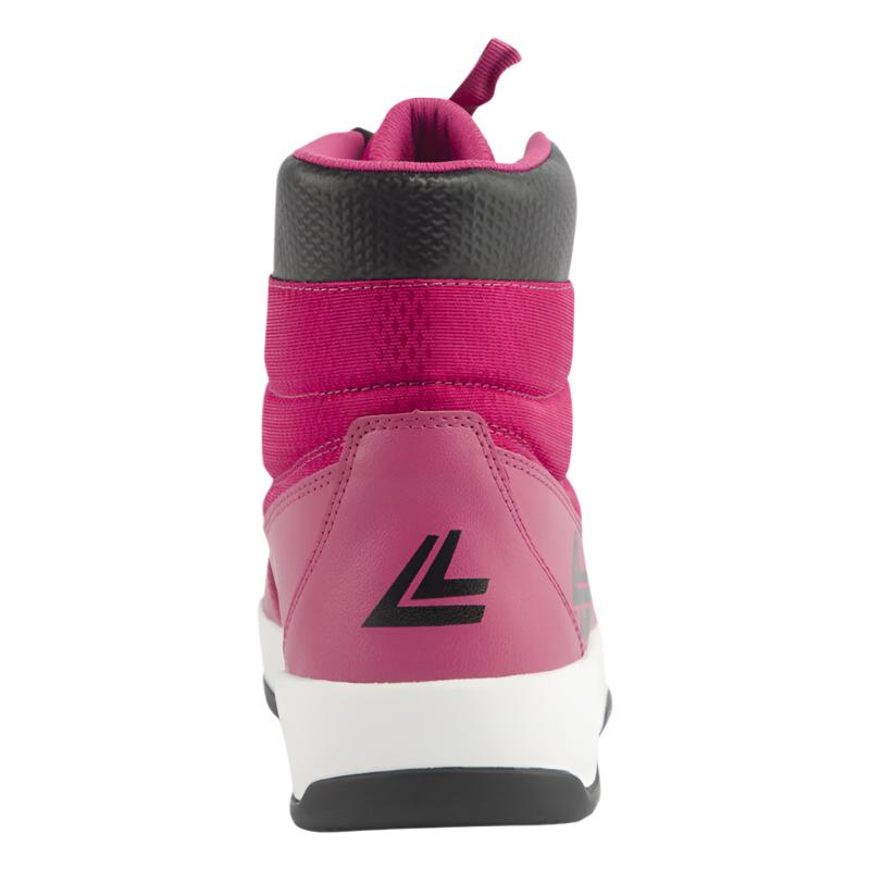 The heel of the Lange after ski boot has their logo