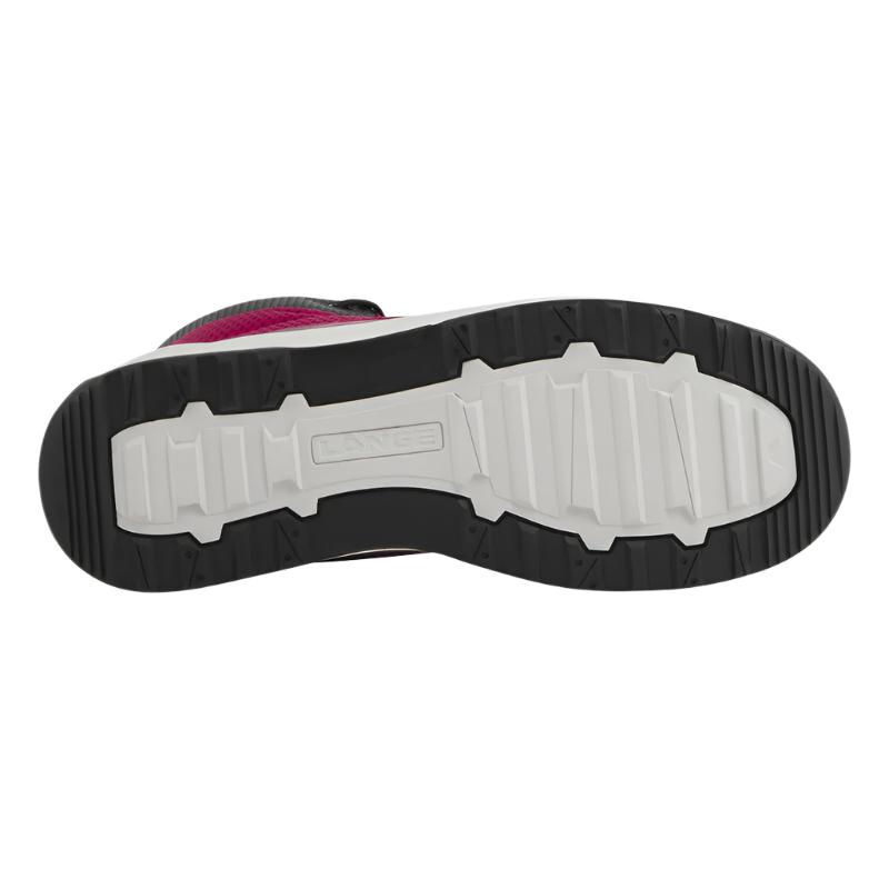 The outsole of the Podium shoe from Lange is black and white